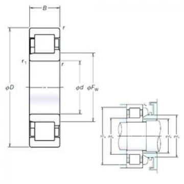 Cylindrical Bearing NJ209EM NSK