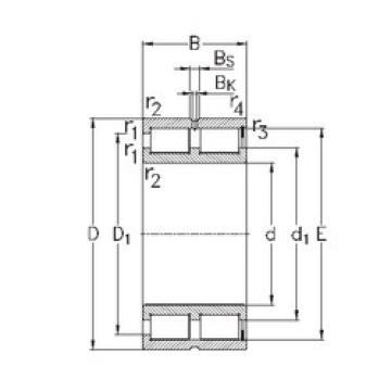 Cylindrical Bearing NNCF4972-V NKE