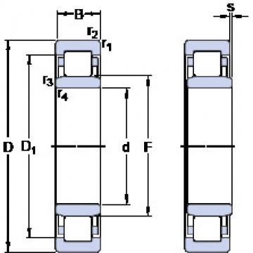 Cylindrical Roller Bearings Distributior NU 1022 M/C3VL0241 SKF