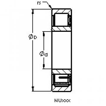 Cylindrical Roller Bearings Distributior NU1020 M AST