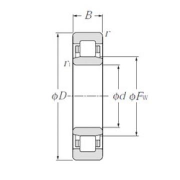 Cylindrical Roller Bearings Distributior NU1004 CYSD