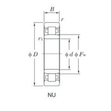 Cylindrical Roller Bearings Distributior NU1008 KOYO