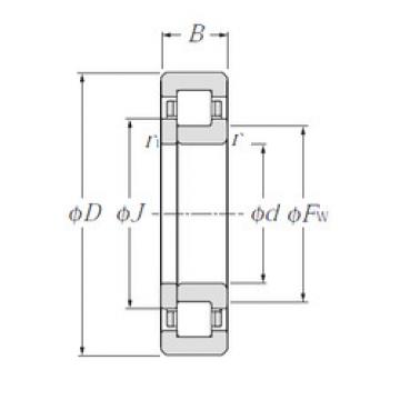 cylindrical bearing nomenclature NUP305E NTN