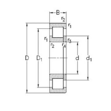 cylindrical bearing nomenclature NUP303-E-TVP3 NKE