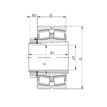 spherical roller bearing axial load 239/710 KCW33+H39/710 ISO