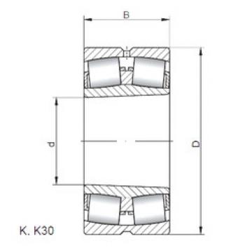 spherical roller bearing axial load 239/750 KCW33 CX