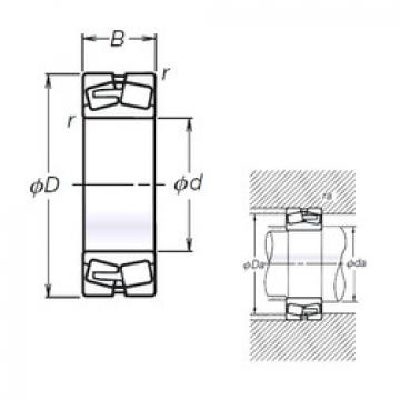 spherical roller bearing axial load 23932L11CAM NSK