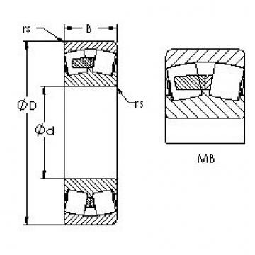 spherical roller bearing axial load 24032MB AST