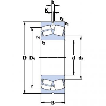 spherical roller bearing axial load 24034 CC/W33 SKF