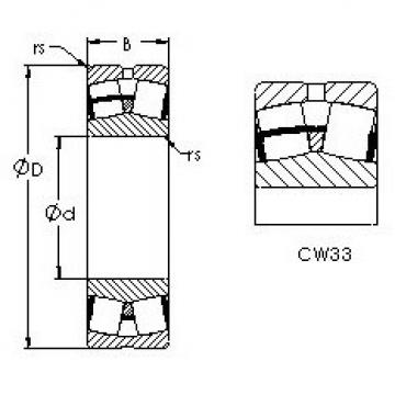 Spherical Roller Bearings 22216CYW33 AST