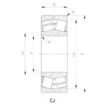 spherical roller bearing axial load 24128CJ Timken