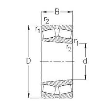 spherical roller bearing axial load 239/750-K-MB-W33 NKE