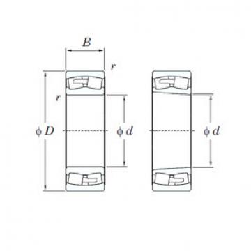 spherical roller bearing axial load 24044RHA KOYO