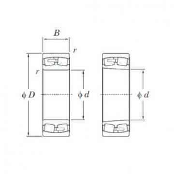 spherical roller bearing axial load 239/670R KOYO