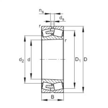 spherical roller bearing axial load 24072-E1A-K30-MB1 FAG