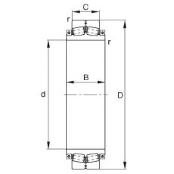 spherical roller bearing axial load 241SM530-MA FAG