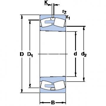 spherical roller bearing axial load 248/530 CAK30MA/W20 SKF