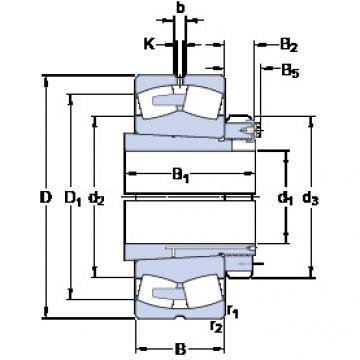 spherical roller bearing axial load 239/900 CAK/W33 + OH 39/900 H SKF