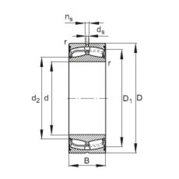 spherical roller bearing axial load 24024-E1-2VSR FAG