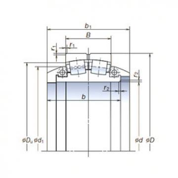 spherical roller bearing axial load SL1120-3 NSK