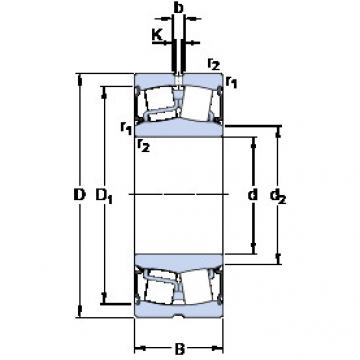 spherical roller bearing axial load BS2-2214-2RS/VT143 SKF