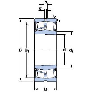 spherical roller bearing axial load BS2-2222-2RS5K/VT143 SKF