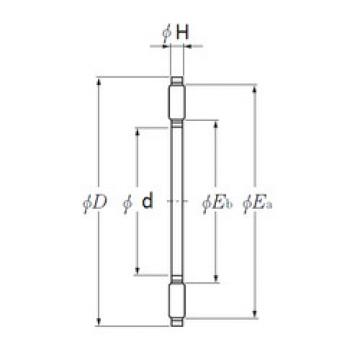 needle roller thrust bearing catalog AXK1106 NTN