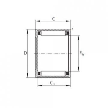 needle roller thrust bearing catalog BCE208 INA