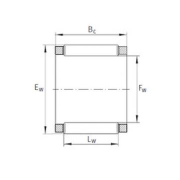 needle roller bearing sleeve KBK 20x25x22 INA