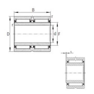 needle roller bearing sleeve NA6908-ZW-XL INA