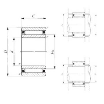 needle roller bearing sleeve NAF 254017 IKO