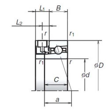 angular contact thrust bearings 105BER10XE NSK