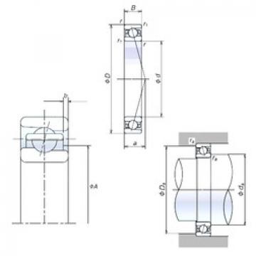 angular contact ball bearing installation 80BER19H NSK