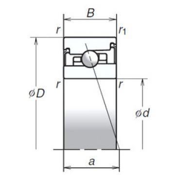 angular contact thrust bearings 60BNR20SV1V NSK