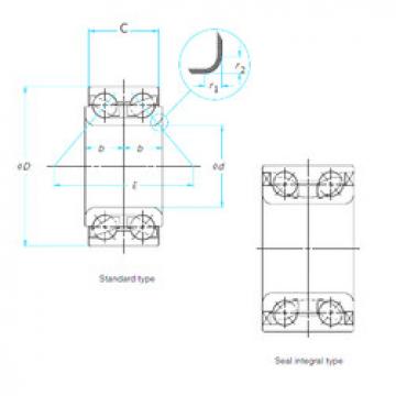 angular contact ball bearing installation DAC2001 NSK