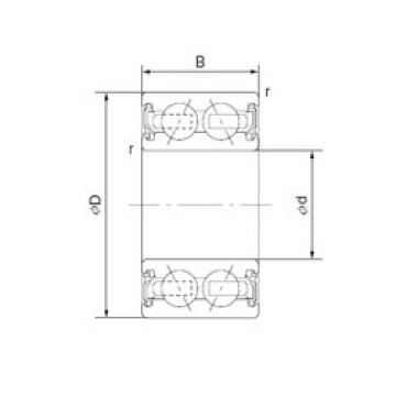 angular contact ball bearing installation DF0766LLUACS32/5C NTN