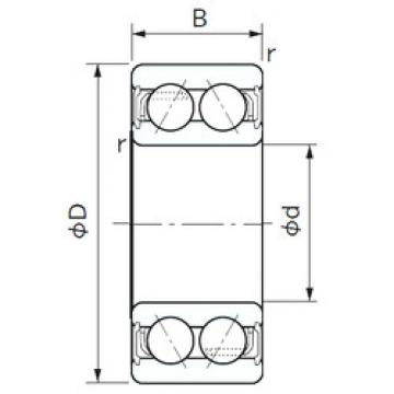 angular contact ball bearing installation TM-DF0377LLH1 NTN