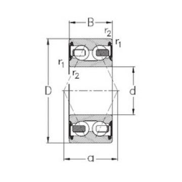 angular contact thrust bearings 3304-B-2RSR-TV NKE