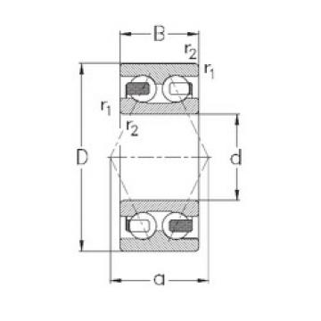 angular contact thrust bearings 3206-B-TV NKE