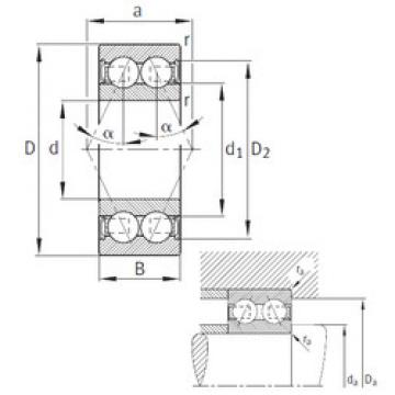 angular contact thrust bearings 3202-B-2RSR-TVH FAG