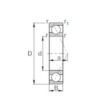 angular contact ball bearing installation 7301B CYSD