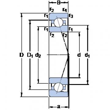 angular contact thrust bearings 7005 ACE/HCP4A SKF