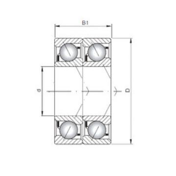 angular contact ball bearing installation 7306 BDT ISO