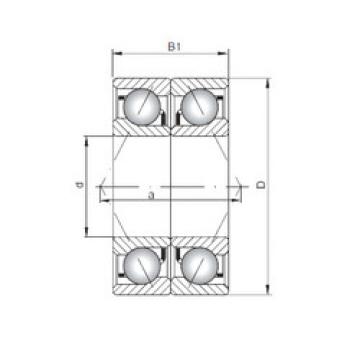 angular contact ball bearing installation 7303 BDB ISO