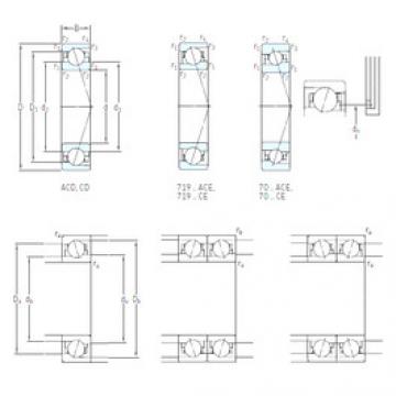 Angular Contact Ball Bearings 71908 ACB/P4A SKF