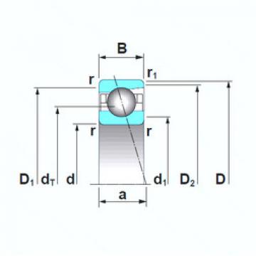 Angular Contact Ball Bearings 7203CTRSU NSK