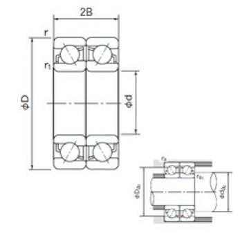 angular contact thrust bearings 7015CDF NACHI