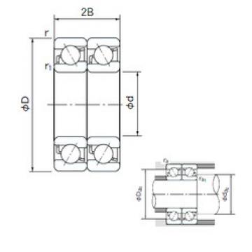 angular contact thrust bearings 7019CDT NACHI