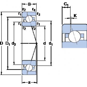 angular contact thrust bearings 7007 CE/P4AH1 SKF