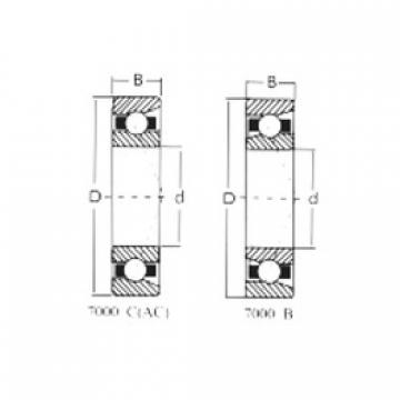 angular contact thrust bearings 7012C CRAFT